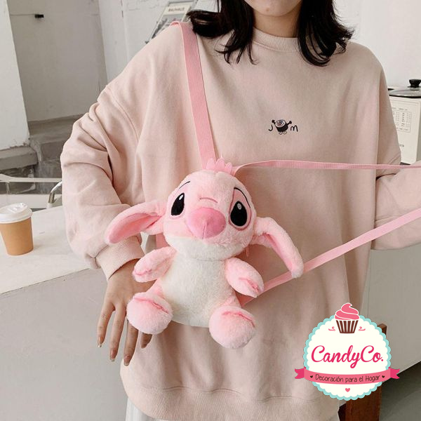 Llavero Peluche Stitch Rosa Angel en CandyCo Tienda Online